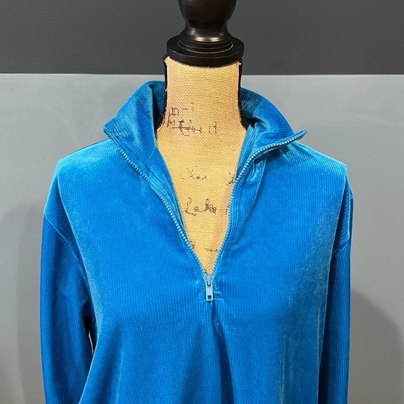 Vintage C.S.T velour quarterzip top size 1X women’s - Picture 2 of 6
